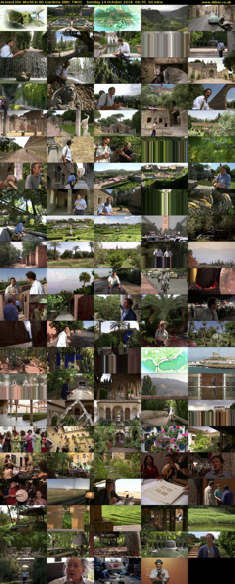 Around the World in 80 Gardens (BBC TWO) Sunday 14 October 2018 06:35 - 07:35