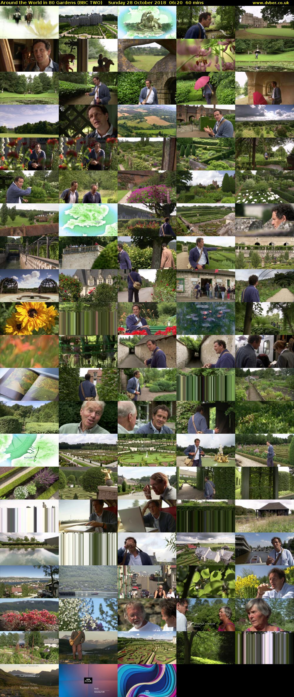 Around the World in 80 Gardens (BBC TWO) Sunday 28 October 2018 06:20 - 07:20