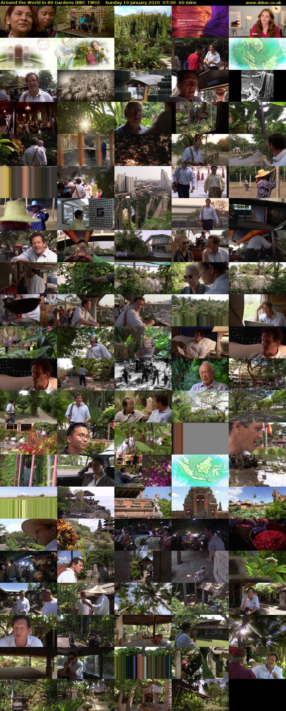 Around the World in 80 Gardens (BBC TWO) Sunday 19 January 2020 07:00 - 08:00