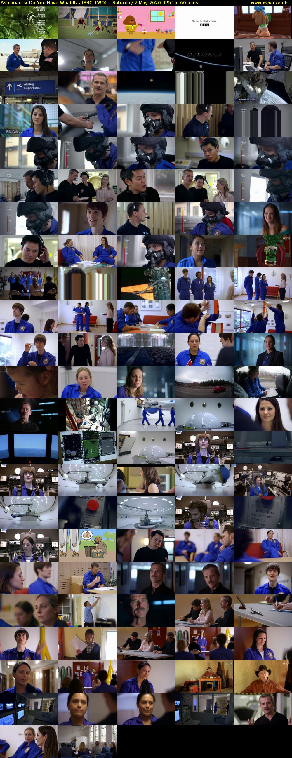 Astronauts: Do You Have What It... (BBC TWO) Saturday 2 May 2020 09:15 - 10:15