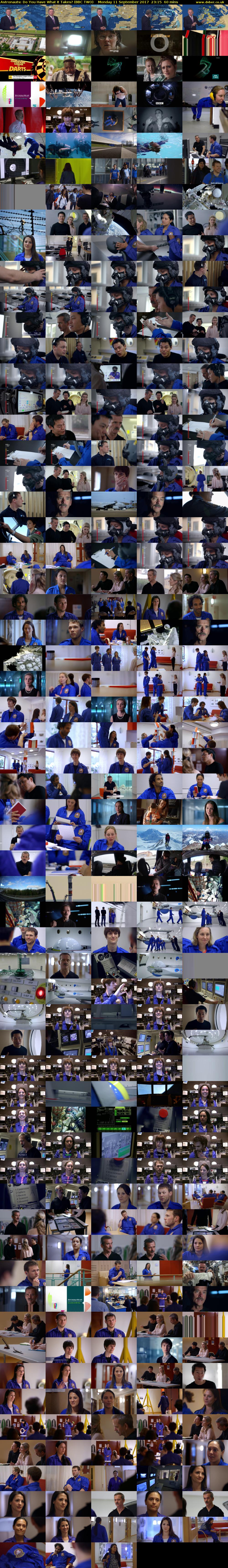 Astronauts: Do You Have What It Takes? (BBC TWO) Monday 11 September 2017 23:15 - 00:15