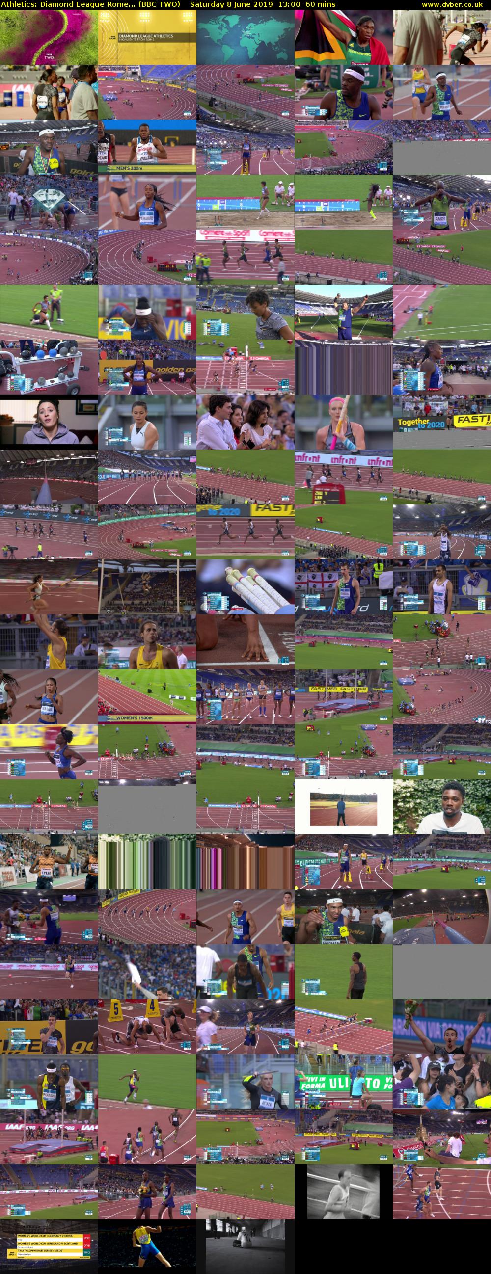 Athletics: Diamond League Rome... (BBC TWO) Saturday 8 June 2019 13:00 - 14:00