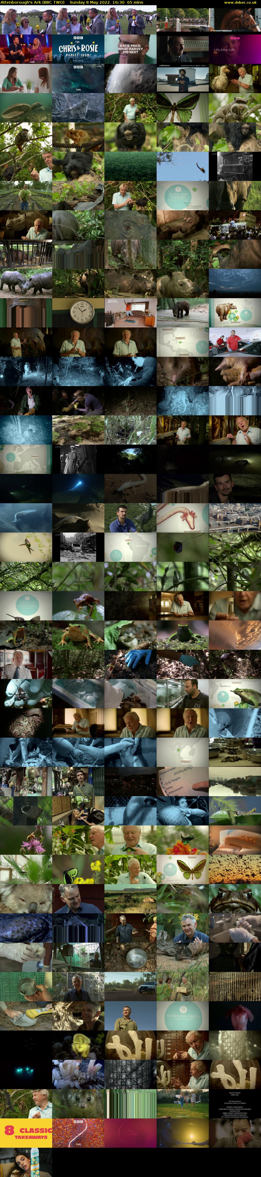 Attenborough's Ark (BBC TWO) Sunday 8 May 2022 16:30 - 17:35