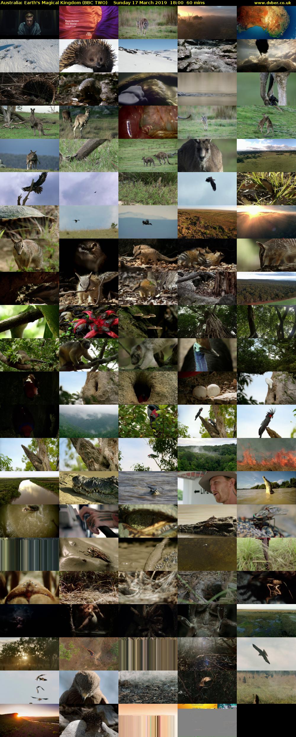Australia: Earth's Magical Kingdom (BBC TWO) Sunday 17 March 2019 18:00 - 19:00