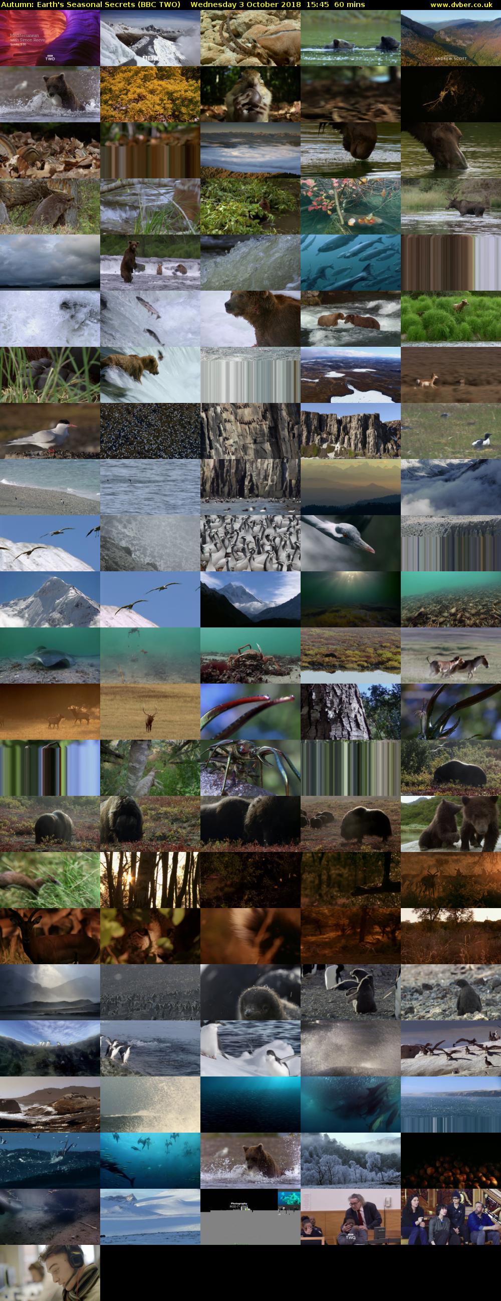 Autumn: Earth's Seasonal Secrets (BBC TWO) Wednesday 3 October 2018 15:45 - 16:45