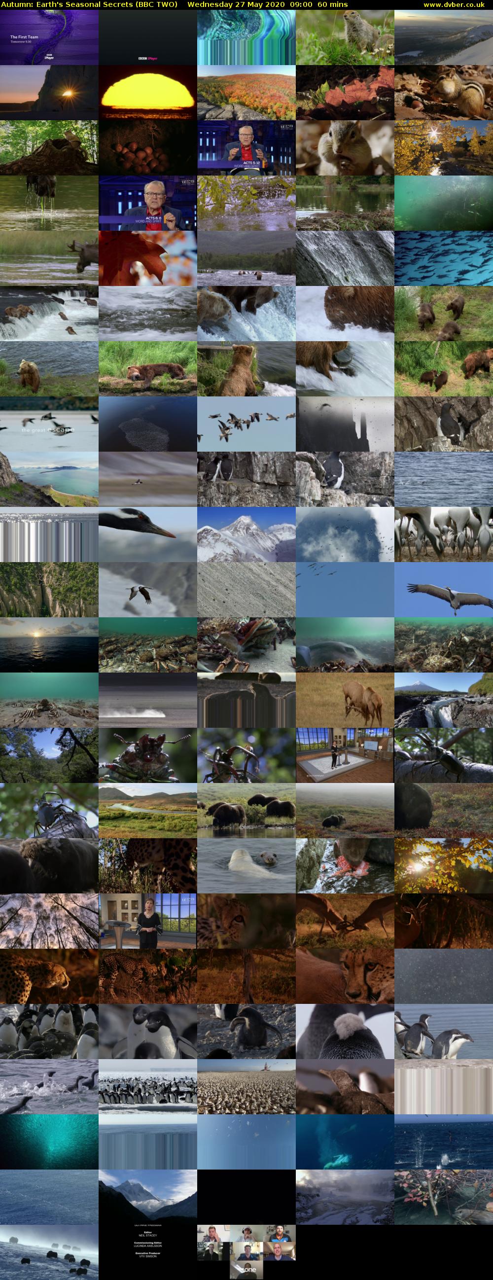Autumn: Earth's Seasonal Secrets (BBC TWO) Wednesday 27 May 2020 09:00 - 10:00