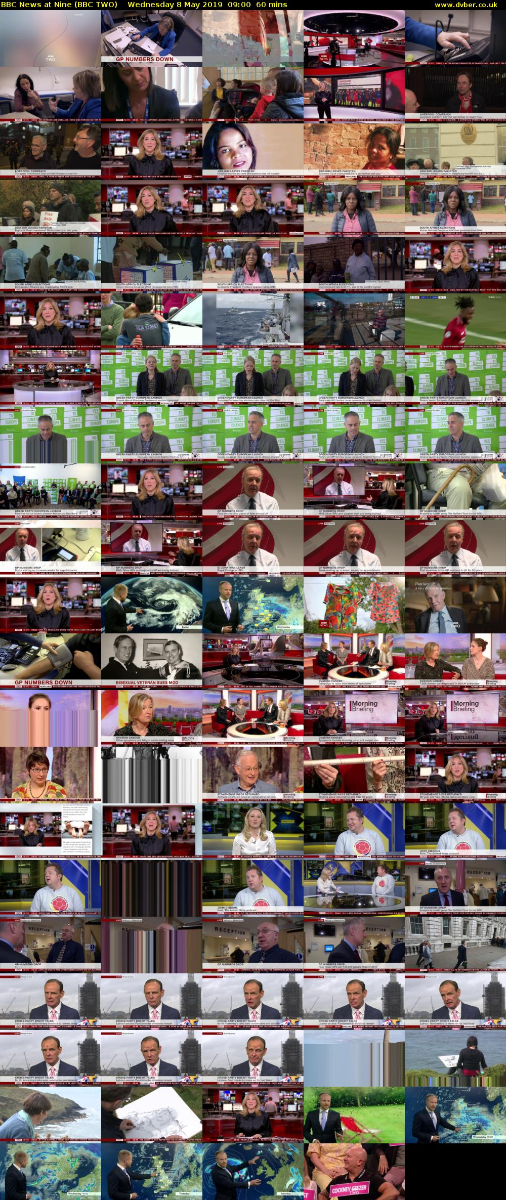 BBC News at Nine (BBC TWO) Wednesday 8 May 2019 09:00 - 10:00