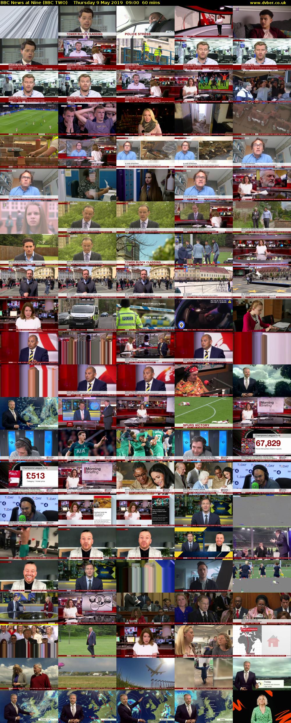 BBC News at Nine (BBC TWO) Thursday 9 May 2019 09:00 - 10:00