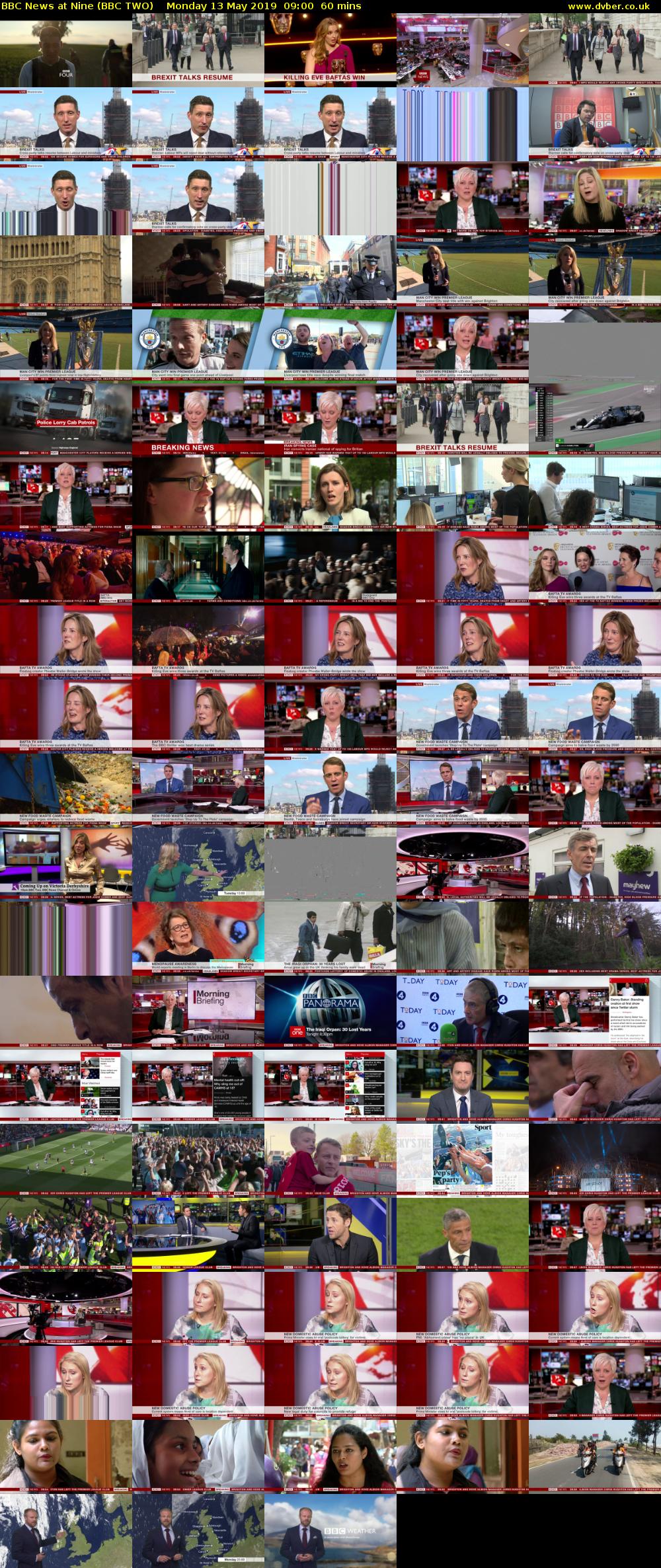BBC News at Nine (BBC TWO) Monday 13 May 2019 09:00 - 10:00