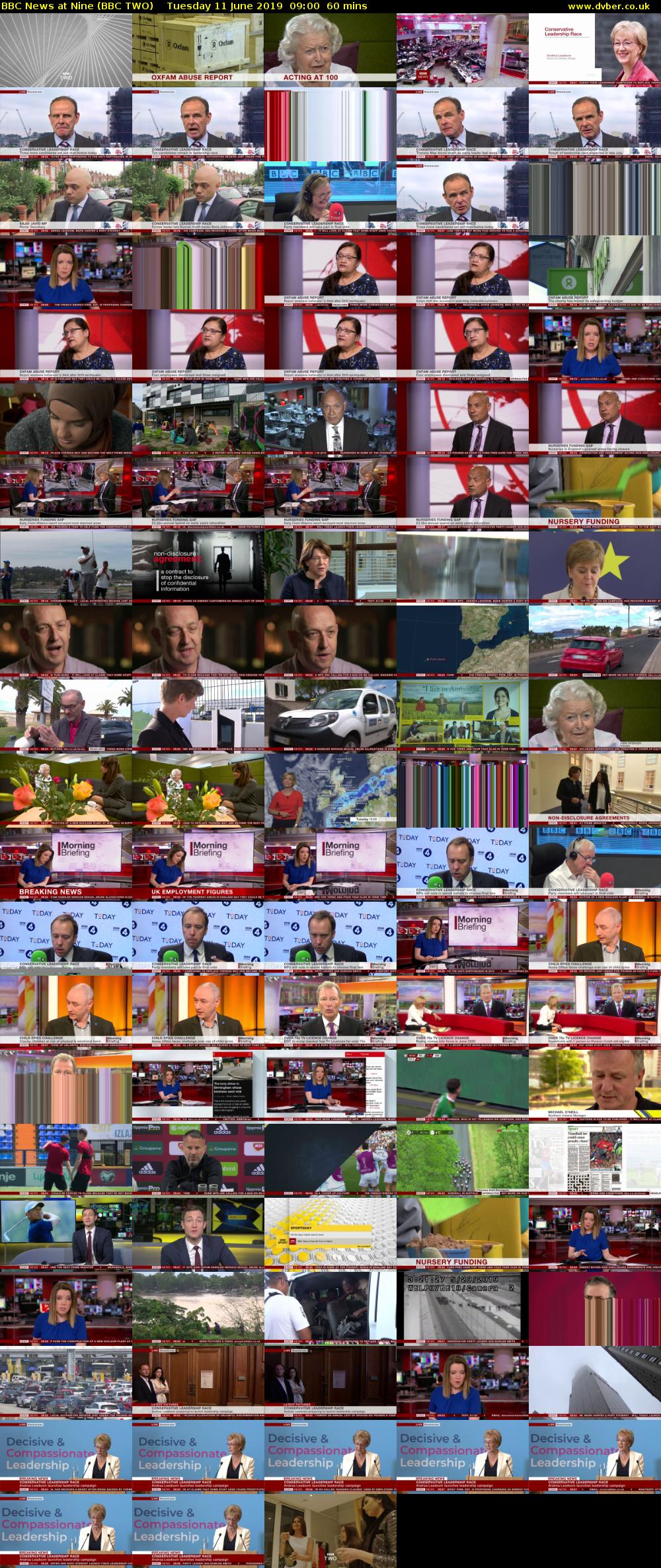 BBC News at Nine (BBC TWO) Tuesday 11 June 2019 09:00 - 10:00
