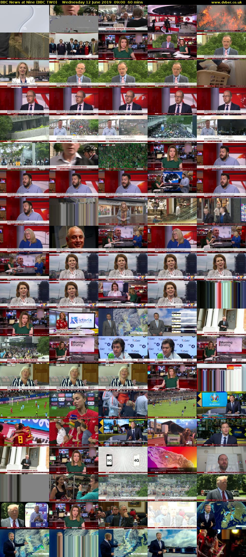 BBC News at Nine (BBC TWO) Wednesday 12 June 2019 09:00 - 10:00