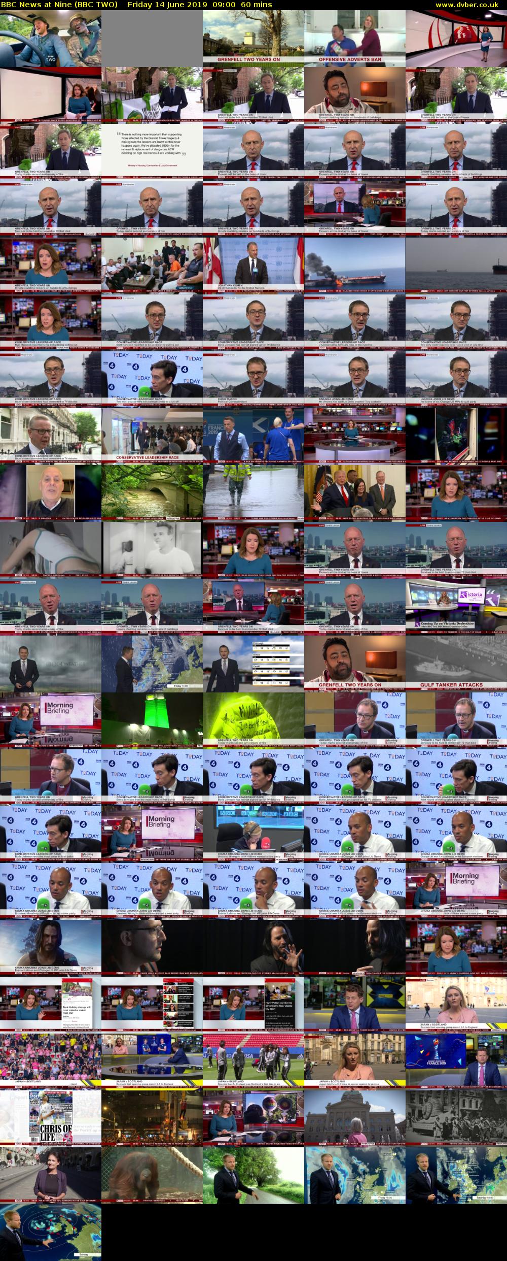 BBC News at Nine (BBC TWO) Friday 14 June 2019 09:00 - 10:00