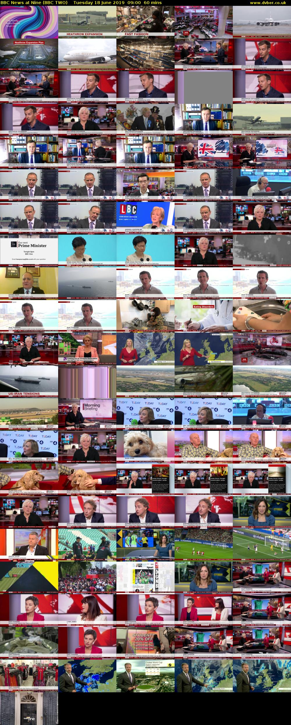 BBC News at Nine (BBC TWO) Tuesday 18 June 2019 09:00 - 10:00