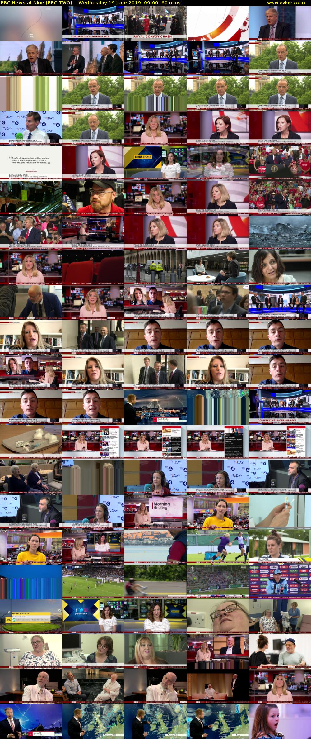 BBC News at Nine (BBC TWO) Wednesday 19 June 2019 09:00 - 10:00