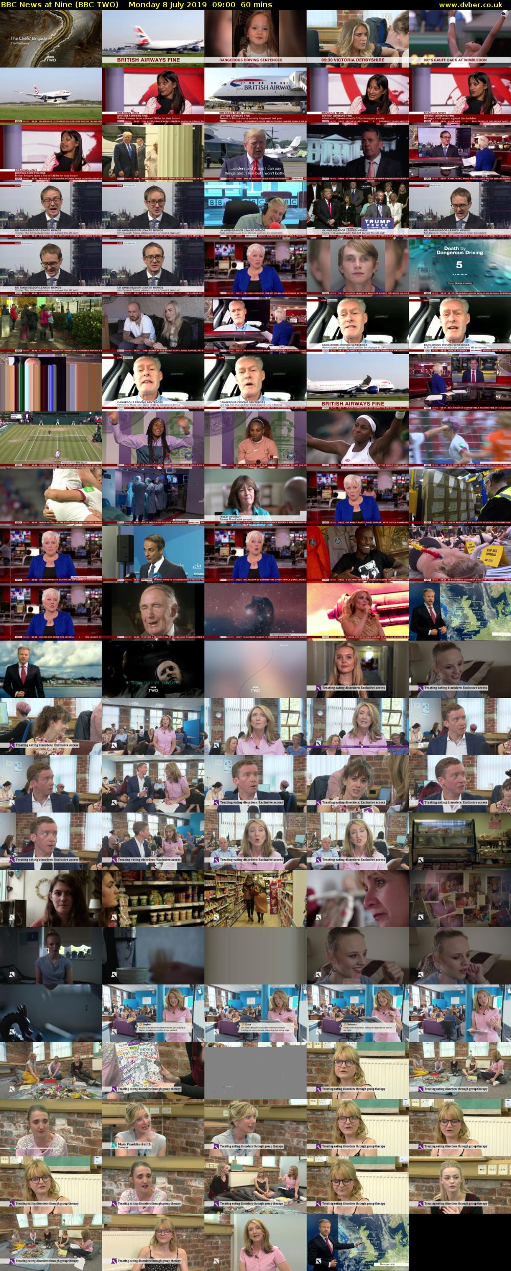 BBC News at Nine (BBC TWO) Monday 8 July 2019 09:00 - 10:00