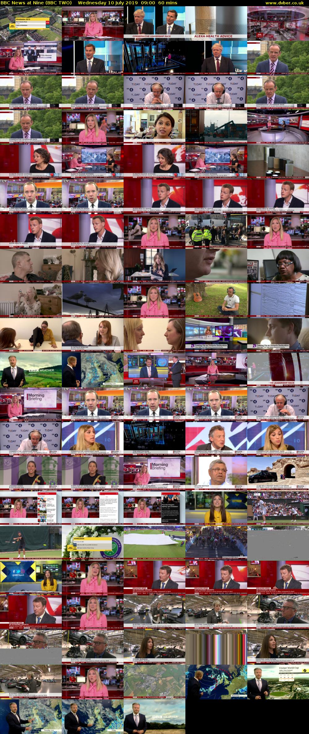 BBC News at Nine (BBC TWO) Wednesday 10 July 2019 09:00 - 10:00