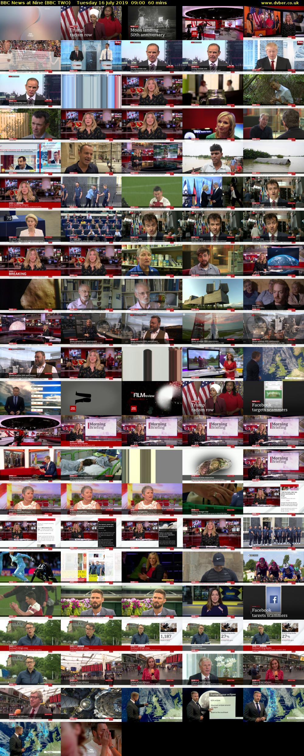 BBC News at Nine (BBC TWO) Tuesday 16 July 2019 09:00 - 10:00
