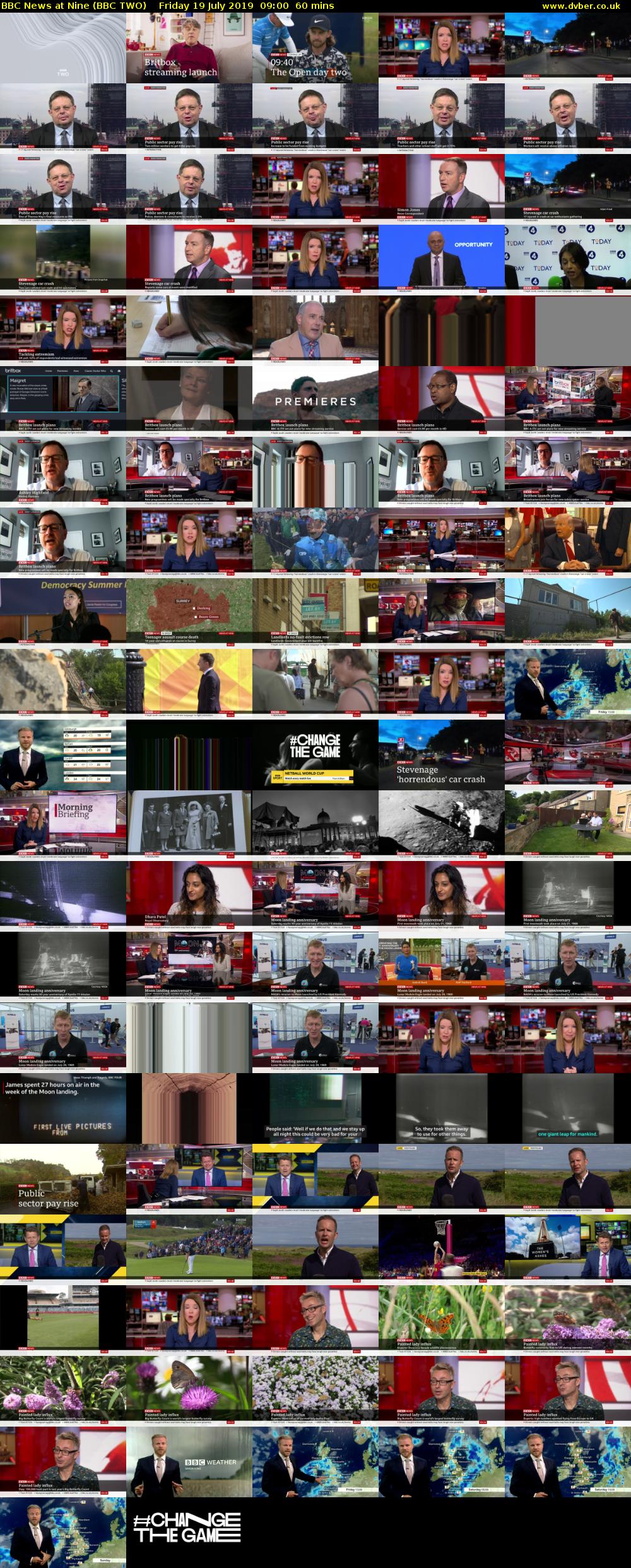 BBC News at Nine (BBC TWO) Friday 19 July 2019 09:00 - 10:00