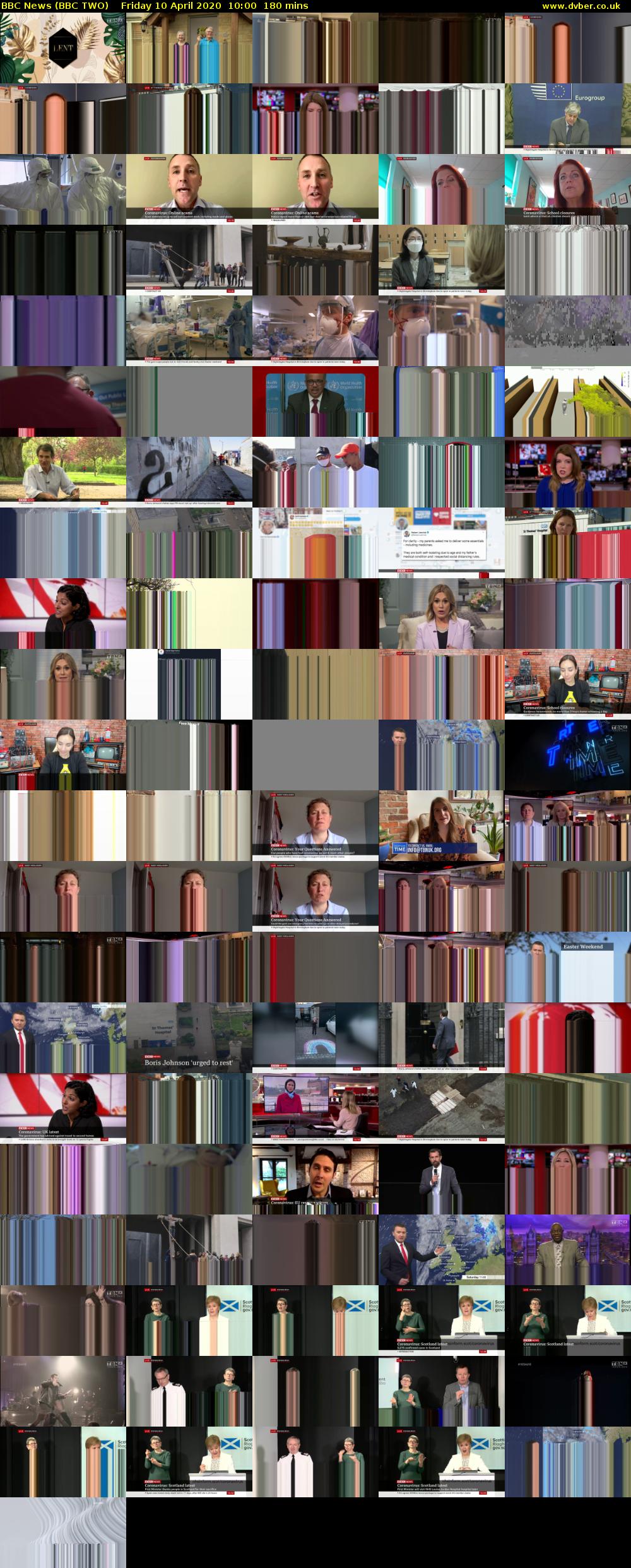 BBC News (BBC TWO) Friday 10 April 2020 10:00 - 13:00