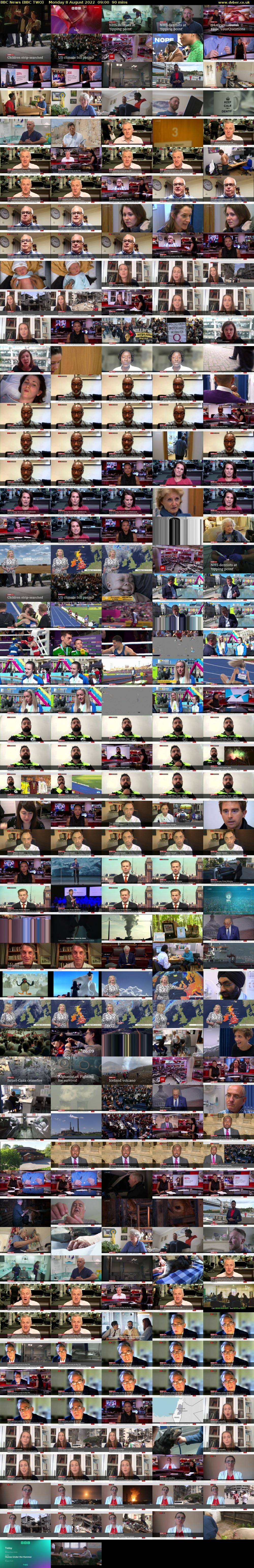 BBC News (BBC TWO) Monday 8 August 2022 09:00 - 10:30