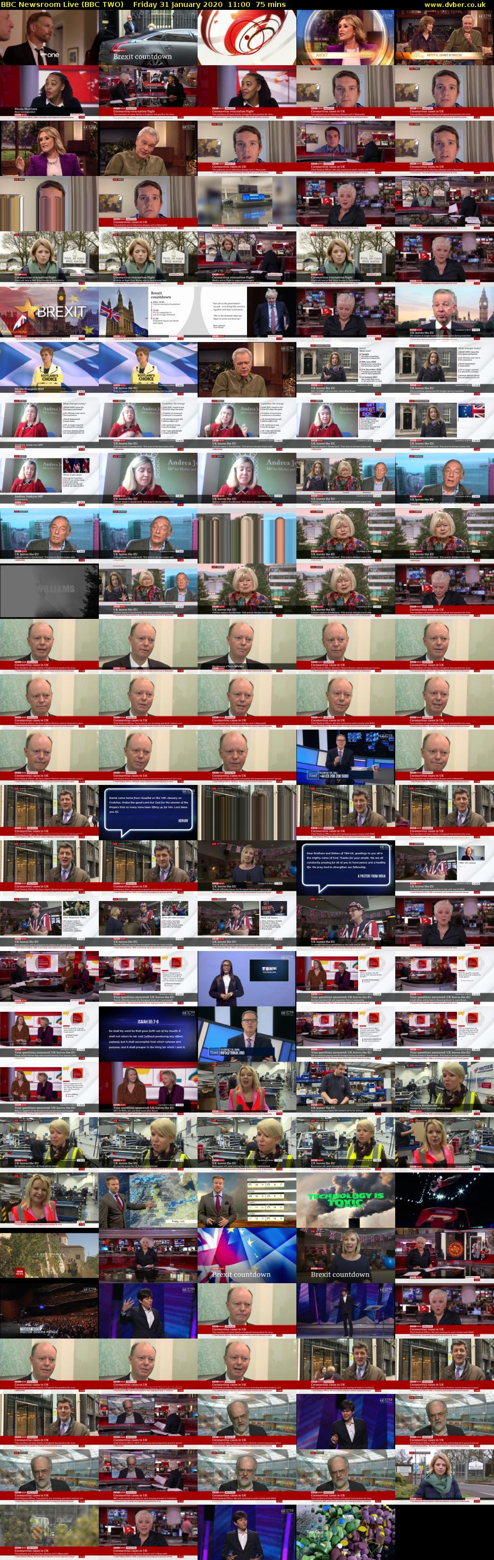 BBC Newsroom Live (BBC TWO) Friday 31 January 2020 11:00 - 12:15