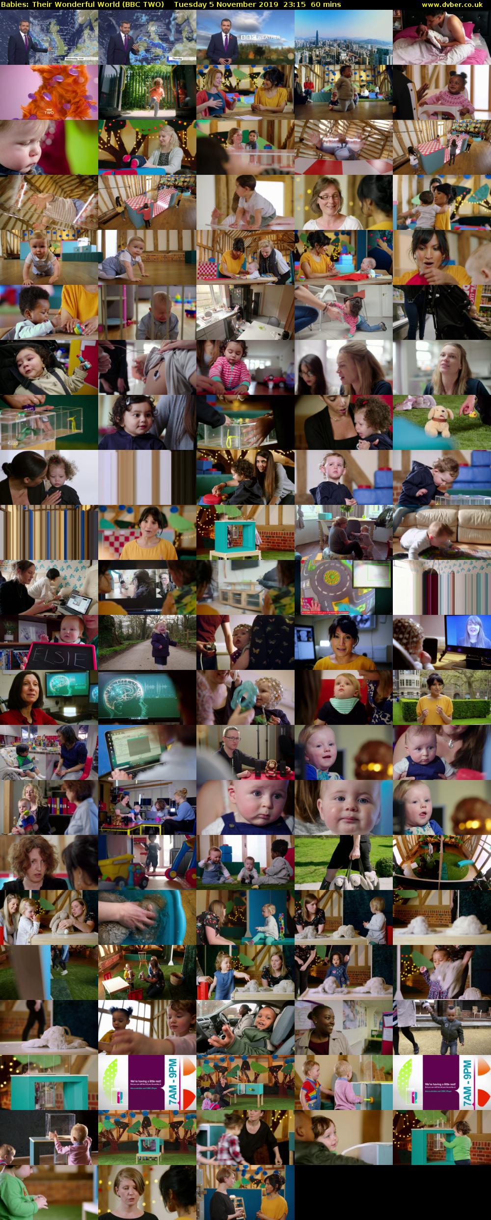 Babies: Their Wonderful World (BBC TWO) Tuesday 5 November 2019 23:15 - 00:15