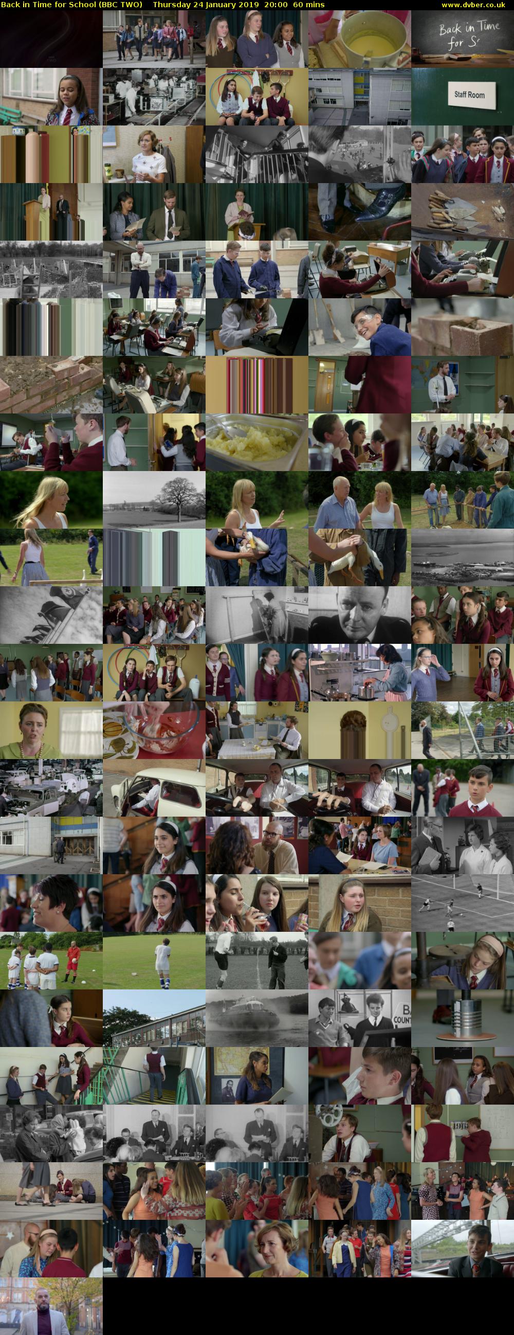 Back in Time for School (BBC TWO) Thursday 24 January 2019 20:00 - 21:00