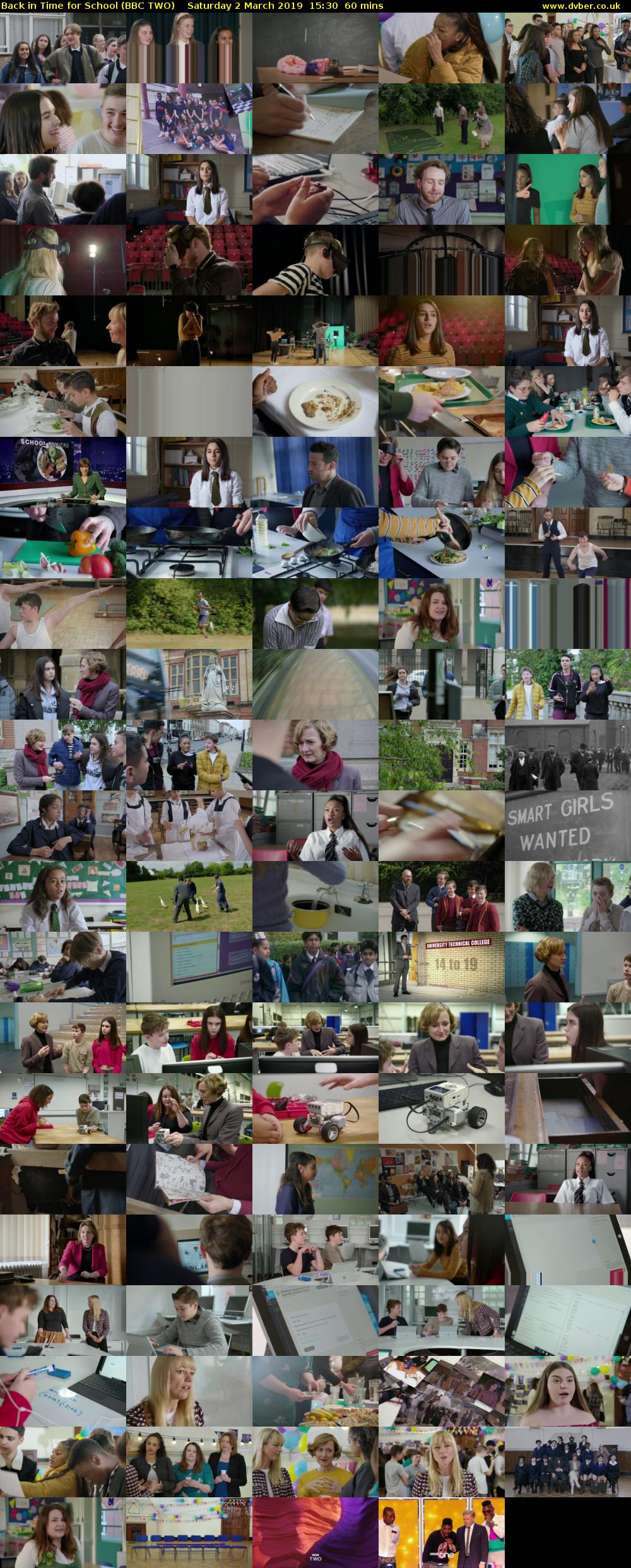 Back in Time for School (BBC TWO) Saturday 2 March 2019 15:30 - 16:30