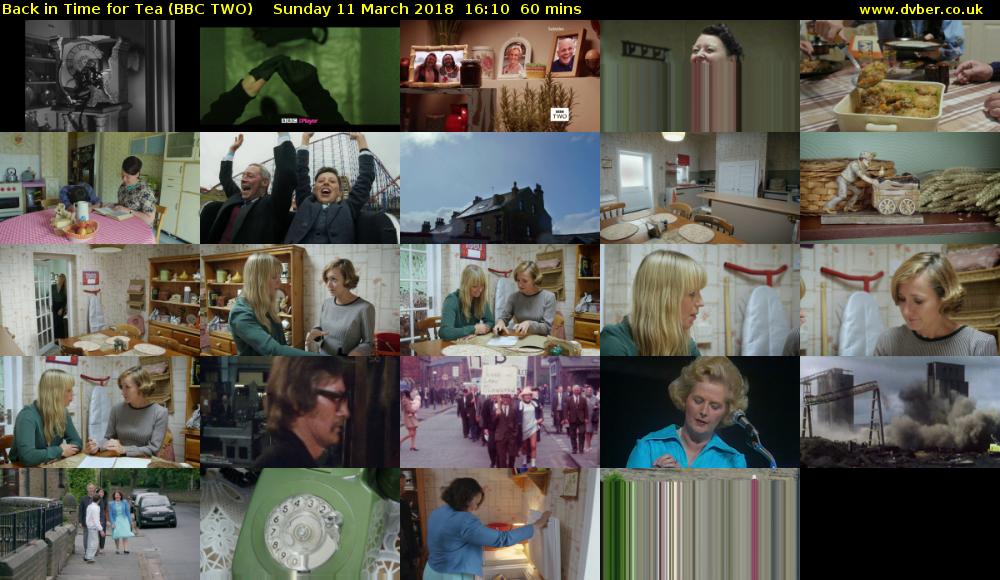 Back in Time for Tea (BBC TWO) Sunday 11 March 2018 16:10 - 17:10