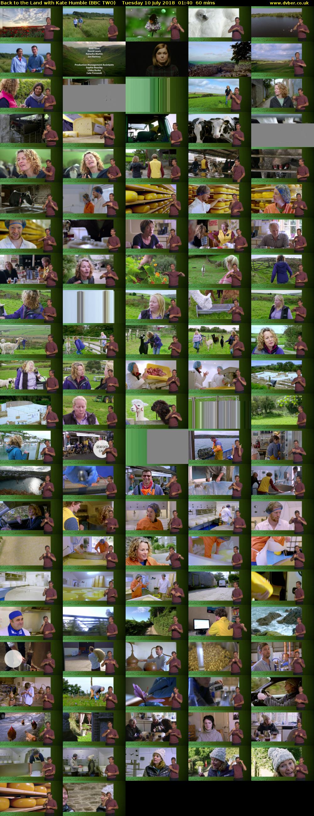Back to the Land with Kate Humble (BBC TWO) Tuesday 10 July 2018 01:40 - 02:40