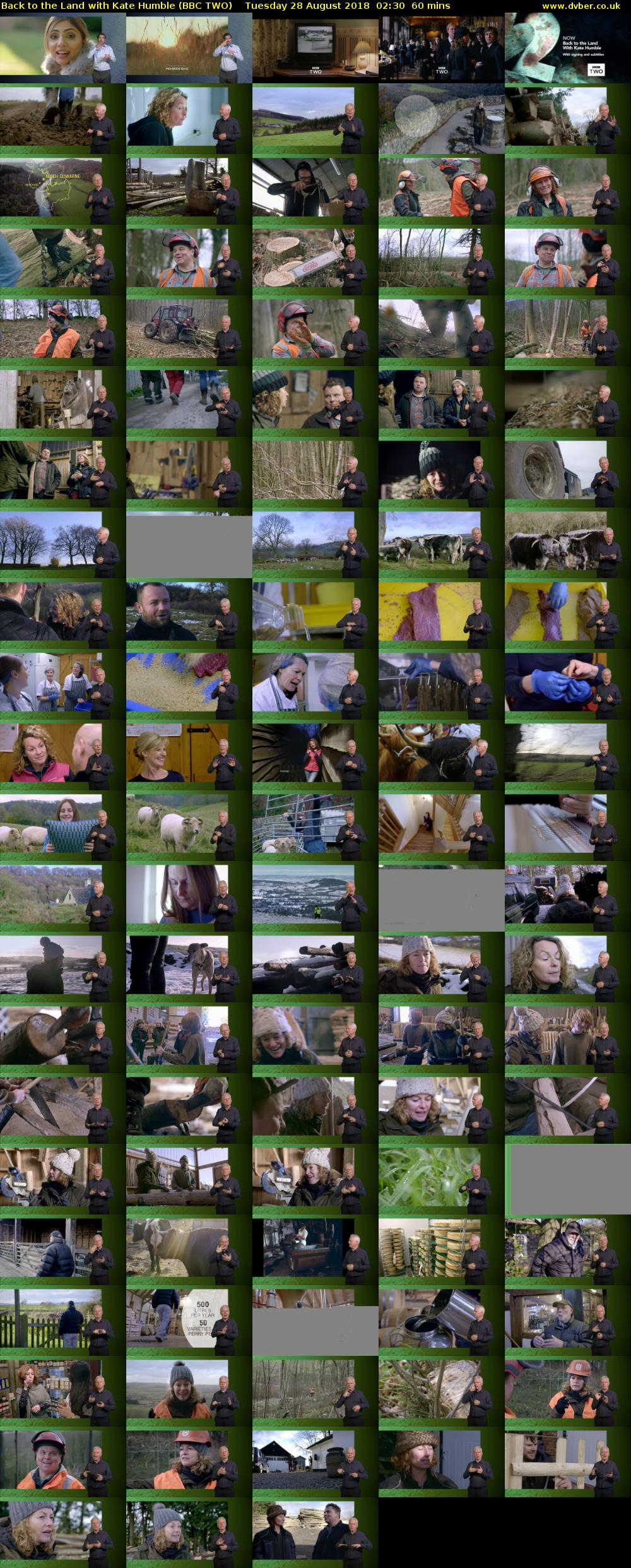 Back to the Land with Kate Humble (BBC TWO) Tuesday 28 August 2018 02:30 - 03:30