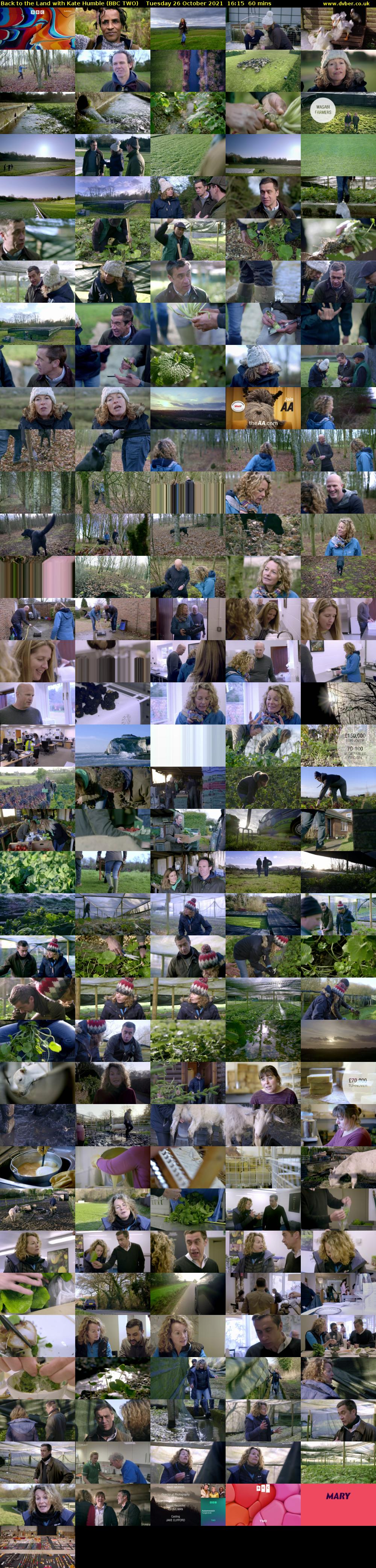 Back to the Land with Kate Humble (BBC TWO) Tuesday 26 October 2021 16:15 - 17:15