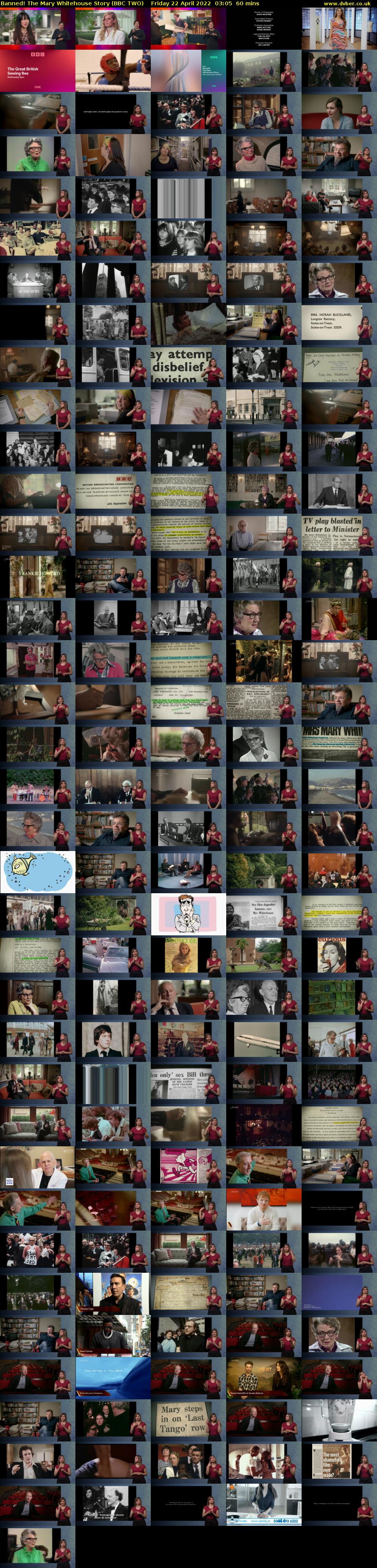 Banned! The Mary Whitehouse Story (BBC TWO) Friday 22 April 2022 03:05 - 04:05