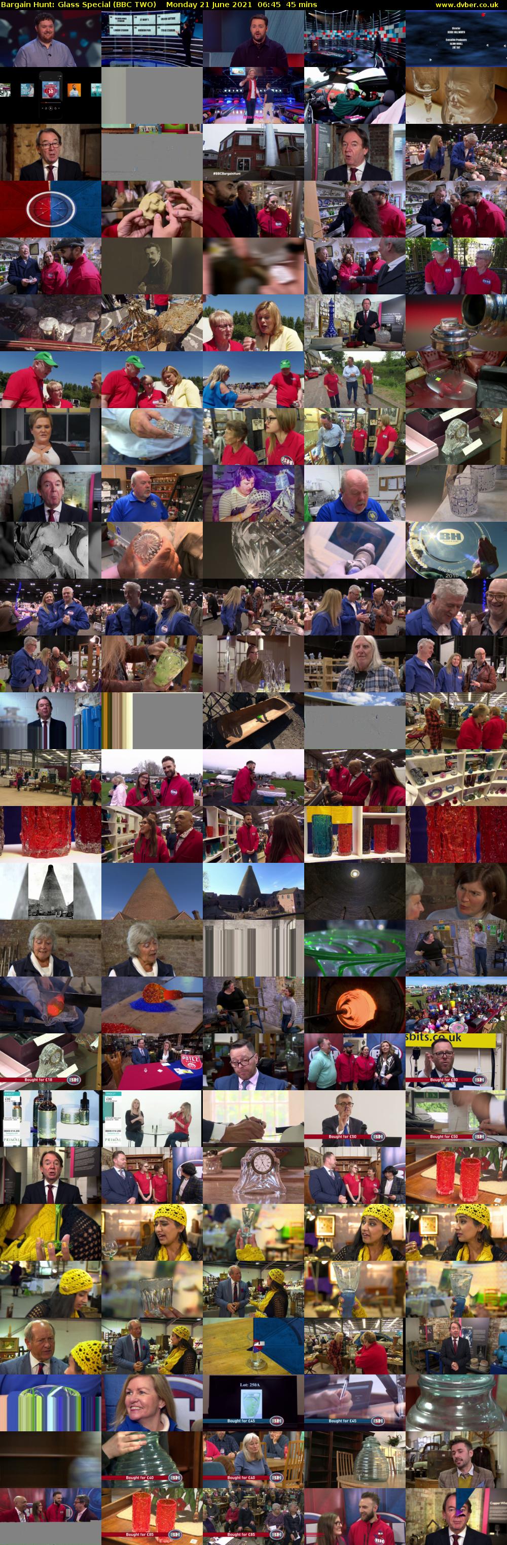 Bargain Hunt: Glass Special (BBC TWO) Monday 21 June 2021 06:45 - 07:30