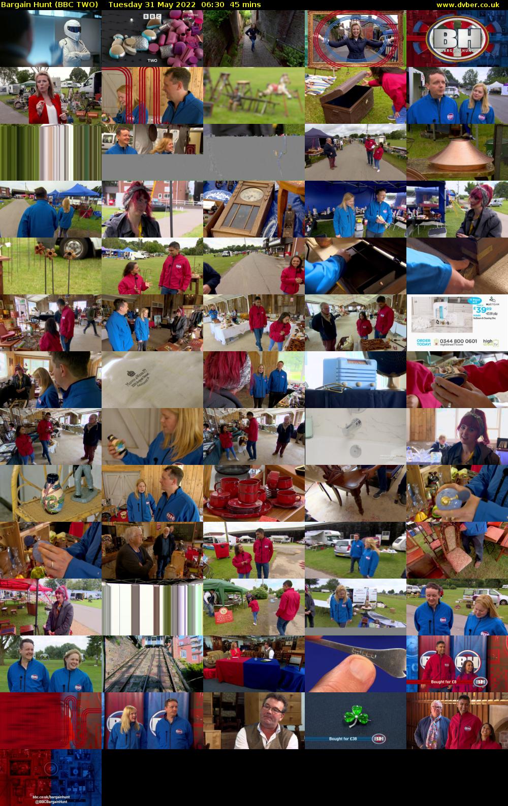 Bargain Hunt (BBC TWO) Tuesday 31 May 2022 06:30 - 07:15