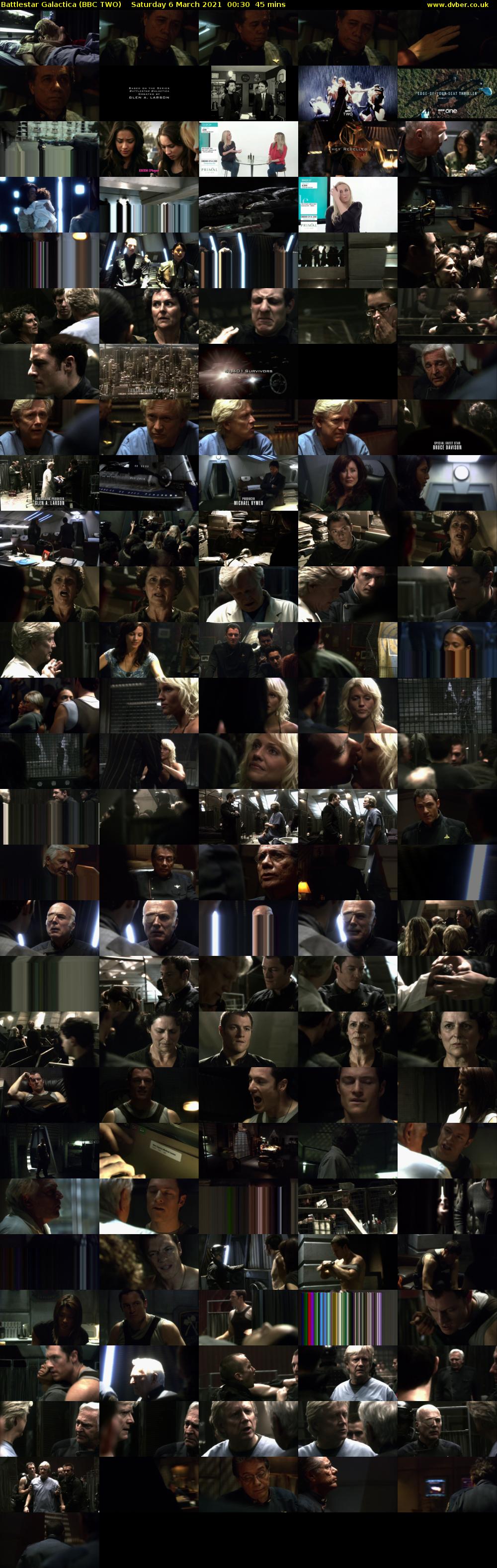 Battlestar Galactica (BBC TWO) Saturday 6 March 2021 00:30 - 01:15