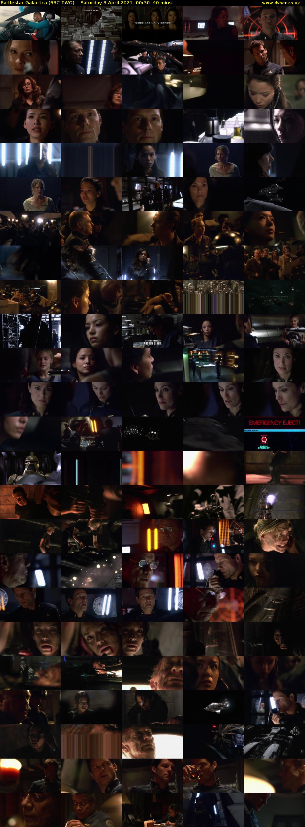 Battlestar Galactica (BBC TWO) Saturday 3 April 2021 00:30 - 01:10