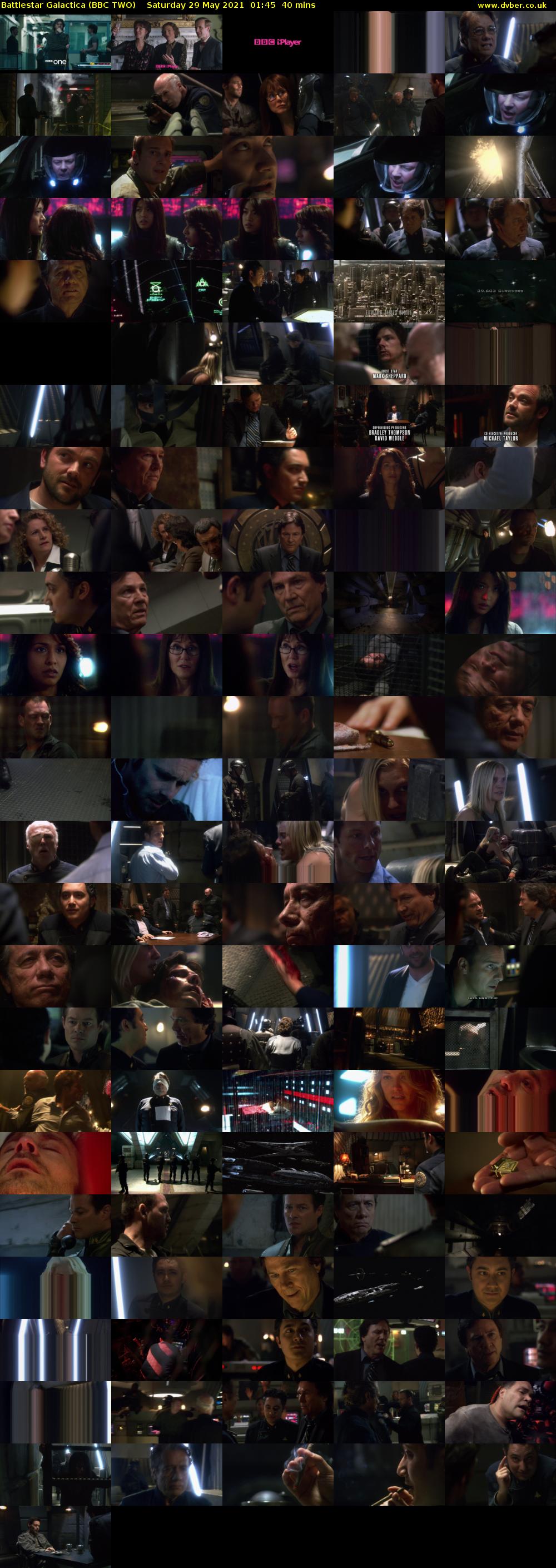 Battlestar Galactica (BBC TWO) Saturday 29 May 2021 01:45 - 02:25