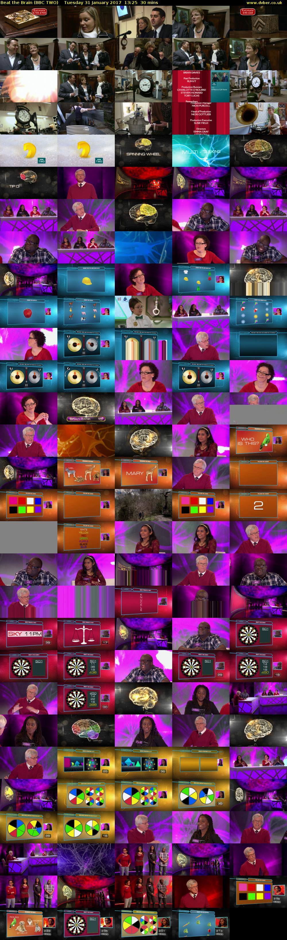 Beat the Brain (BBC TWO) Tuesday 31 January 2017 13:25 - 13:55