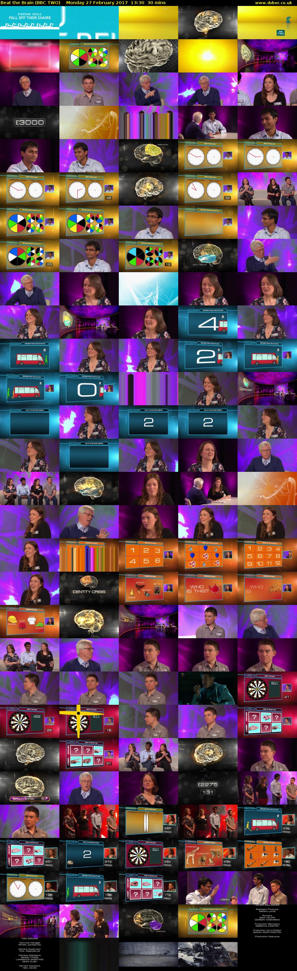 Beat the Brain (BBC TWO) Monday 27 February 2017 13:30 - 14:00