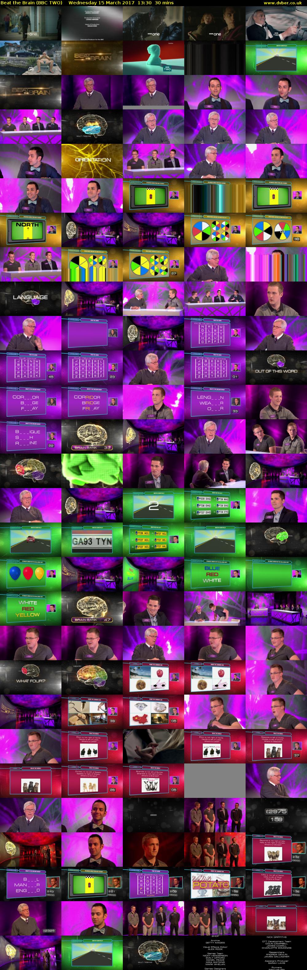Beat the Brain (BBC TWO) Wednesday 15 March 2017 13:30 - 14:00