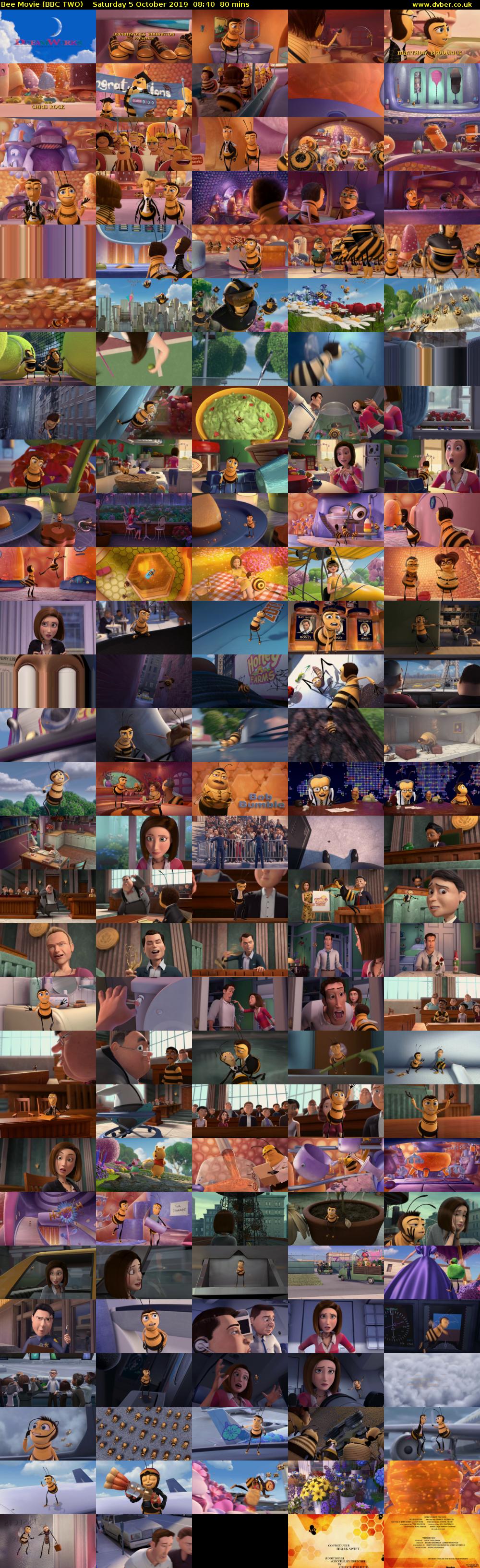 Bee Movie (BBC TWO) Saturday 5 October 2019 08:40 - 10:00