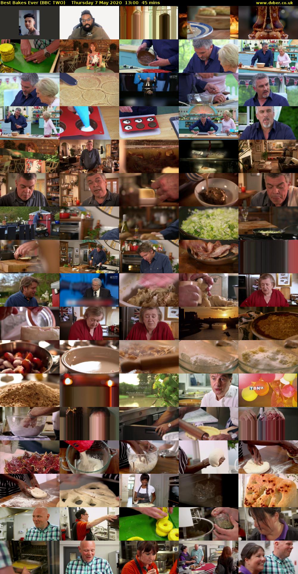 Best Bakes Ever (BBC TWO) Thursday 7 May 2020 13:00 - 13:45
