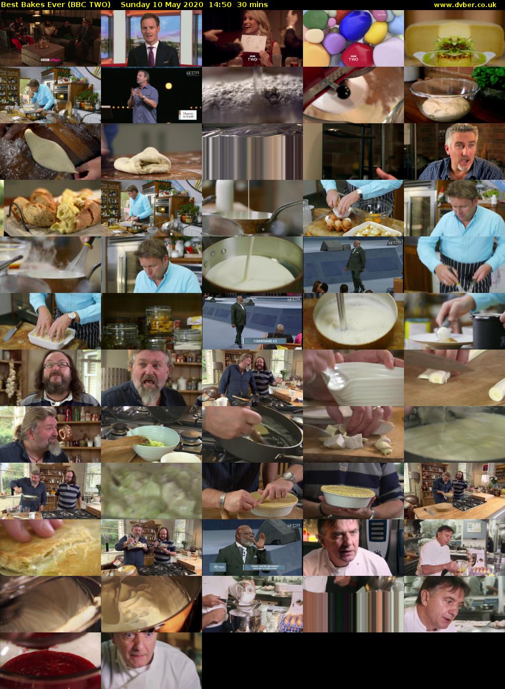 Best Bakes Ever (BBC TWO) Sunday 10 May 2020 14:50 - 15:20
