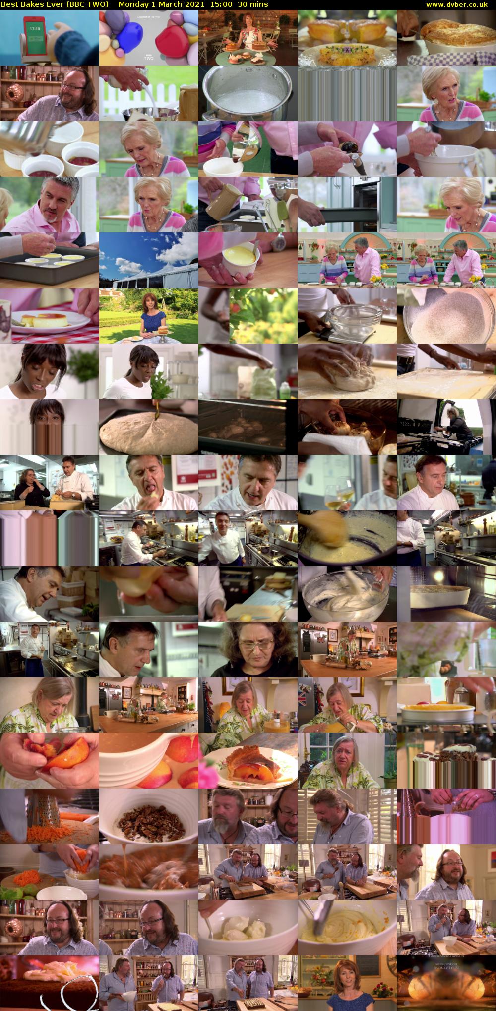 Best Bakes Ever (BBC TWO) Monday 1 March 2021 15:00 - 15:30