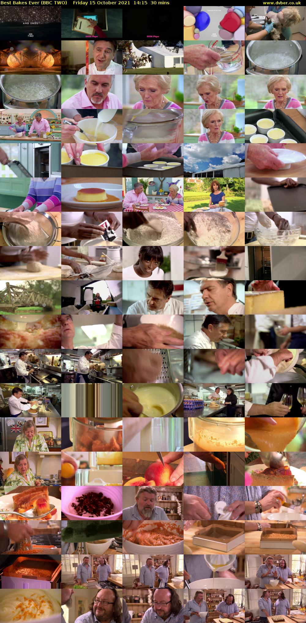 Best Bakes Ever (BBC TWO) Friday 15 October 2021 14:15 - 14:45