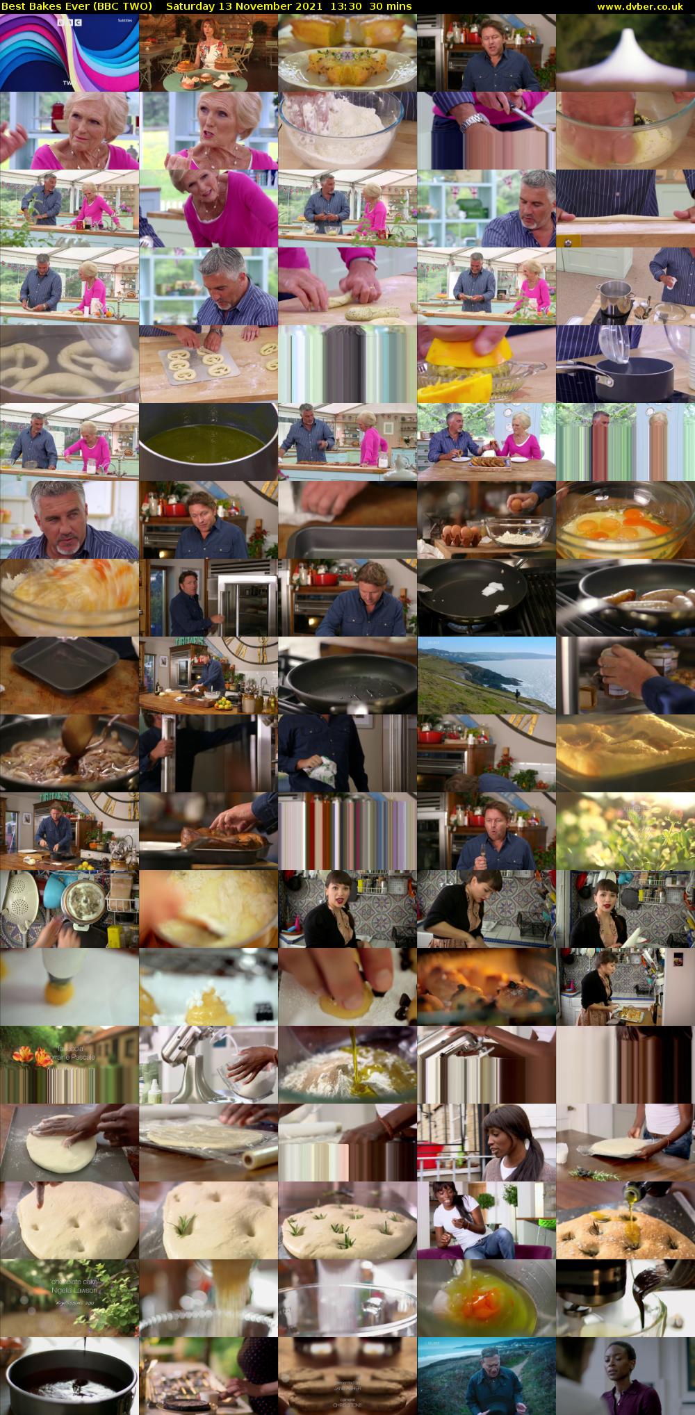 Best Bakes Ever (BBC TWO) Saturday 13 November 2021 13:30 - 14:00
