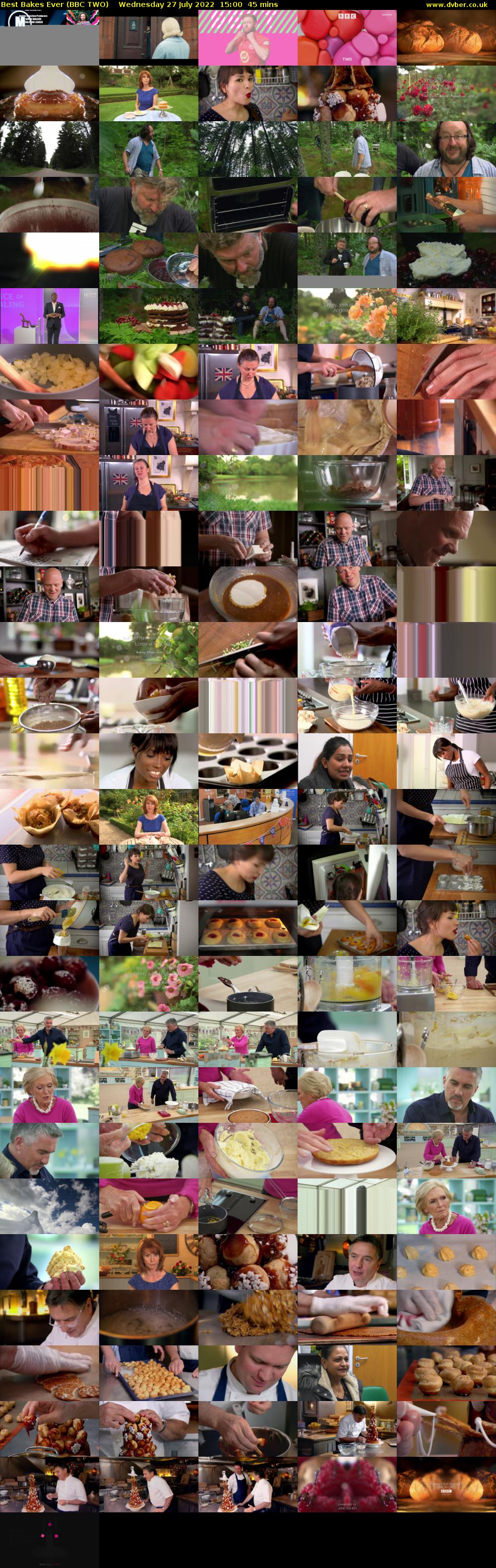 Best Bakes Ever (BBC TWO) Wednesday 27 July 2022 15:00 - 15:45