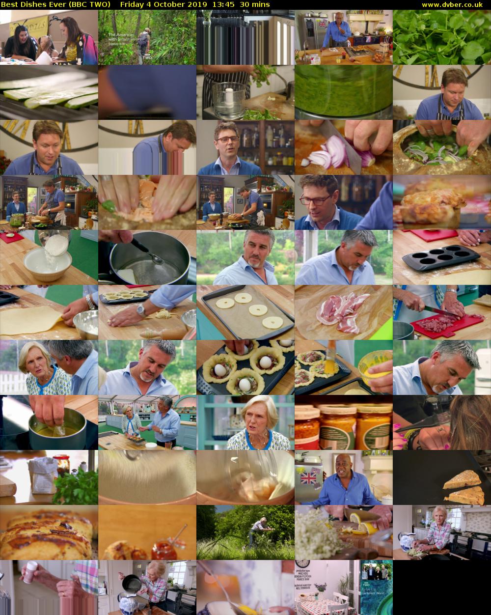 Best Dishes Ever (BBC TWO) Friday 4 October 2019 13:45 - 14:15