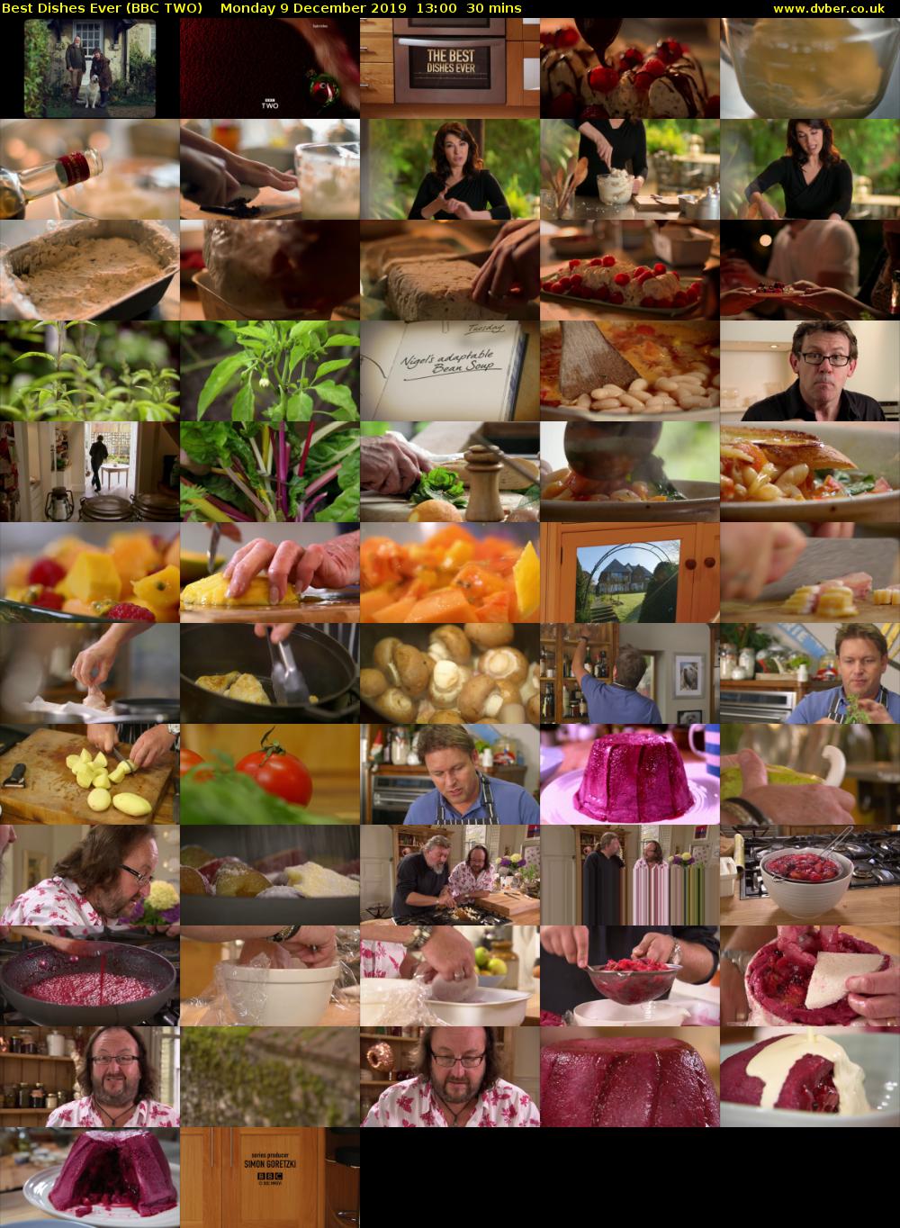 Best Dishes Ever (BBC TWO) Monday 9 December 2019 13:00 - 13:30